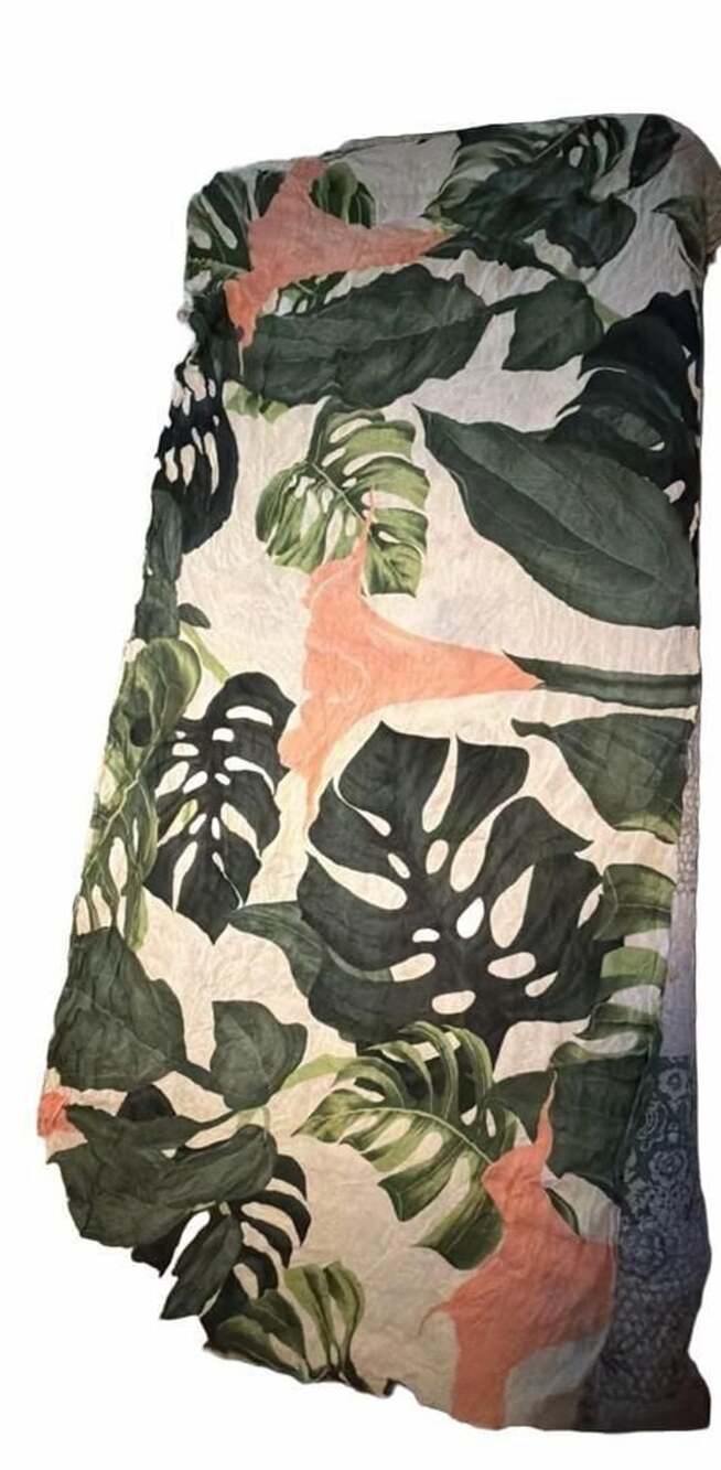 Virginia Wolf 100% Viscose Tropical Print Scarf